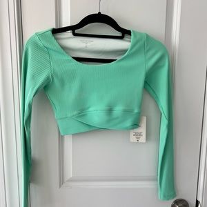 Year of Ours Ribbed crop Top Size small in color mint